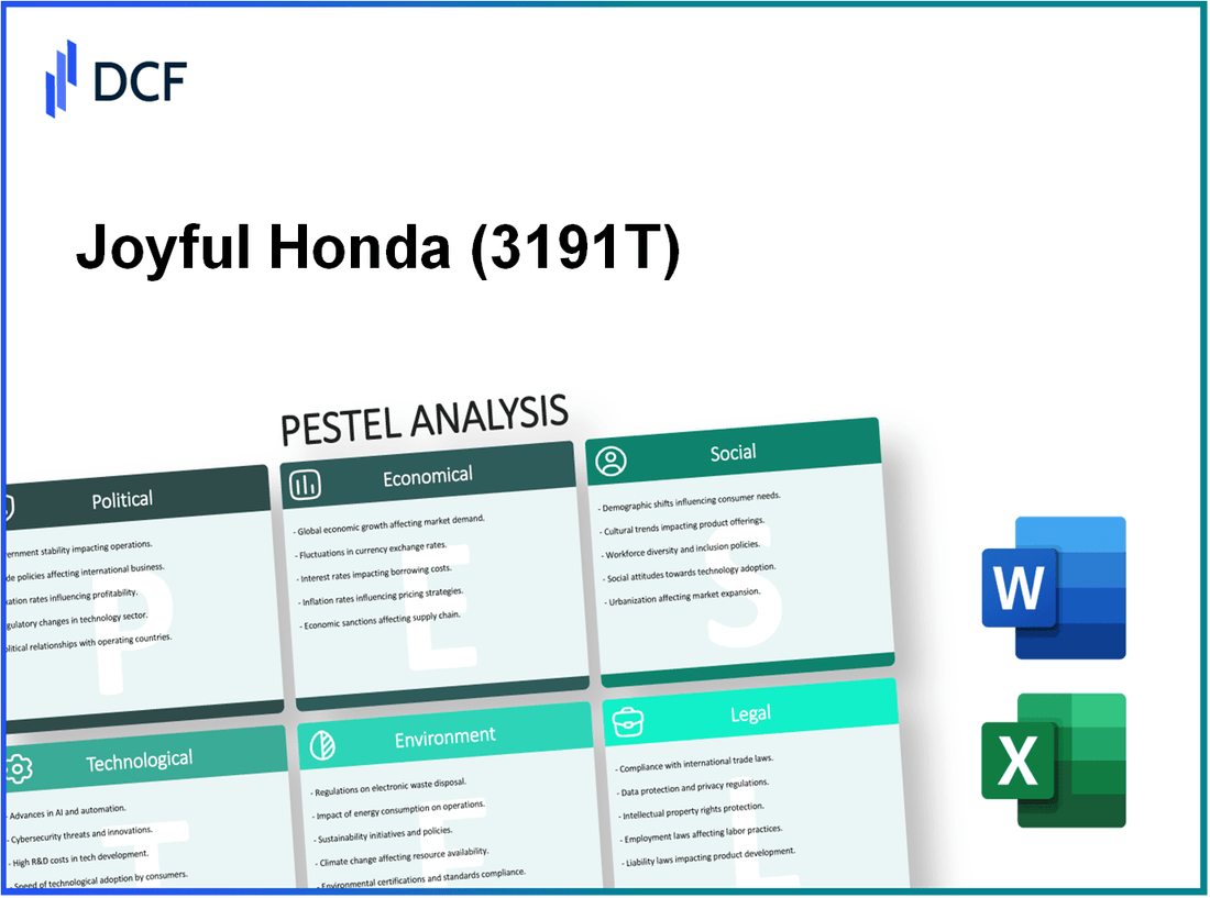 Joyful Honda Co., Ltd. (3191.T): PESTEL Analysis