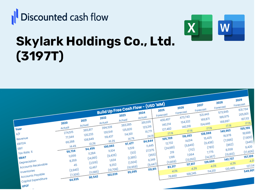 Skylark Holdings Co., Ltd. (3197T) DCF Valuation