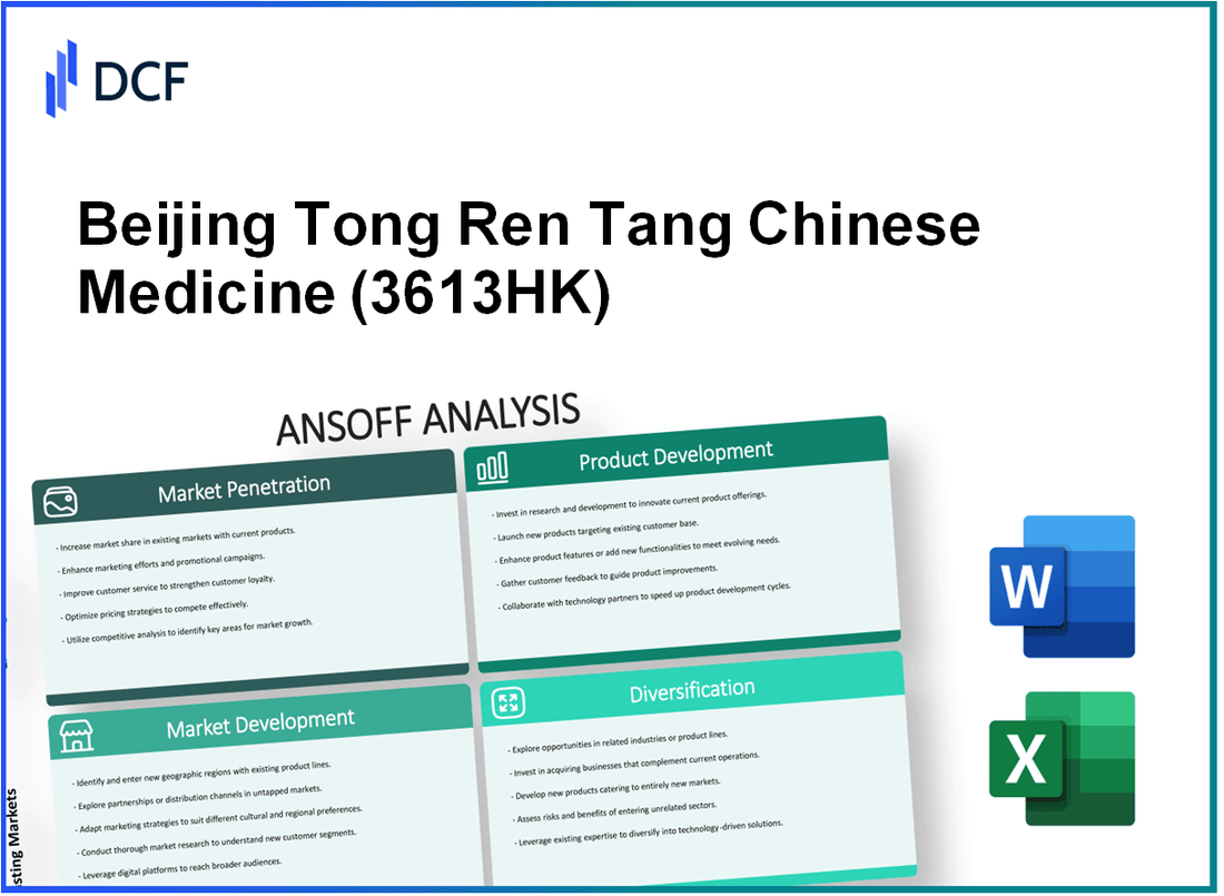 Beijing Tong Ren Tang Chinese Medicine Company Limited (3613.HK): Ansoff Matrix