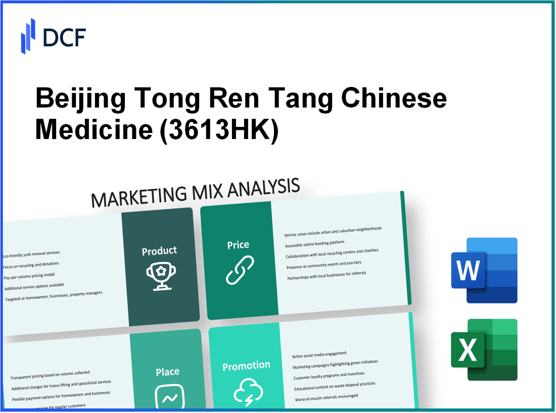 Beijing Tong Ren Tang Chinese Medicine Company Limited (3613.HK): Marketing Mix Analysis