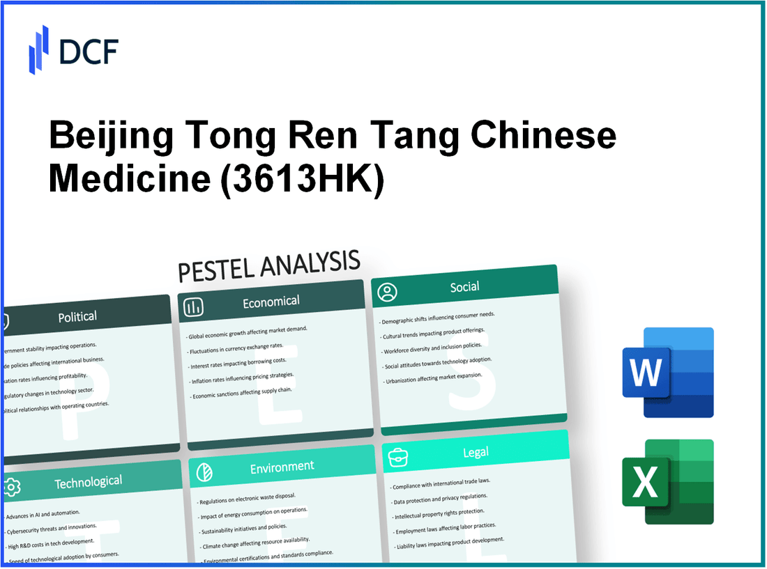 Beijing Tong Ren Tang Chinese Medicine Company Limited (3613.HK): PESTEL Analysis