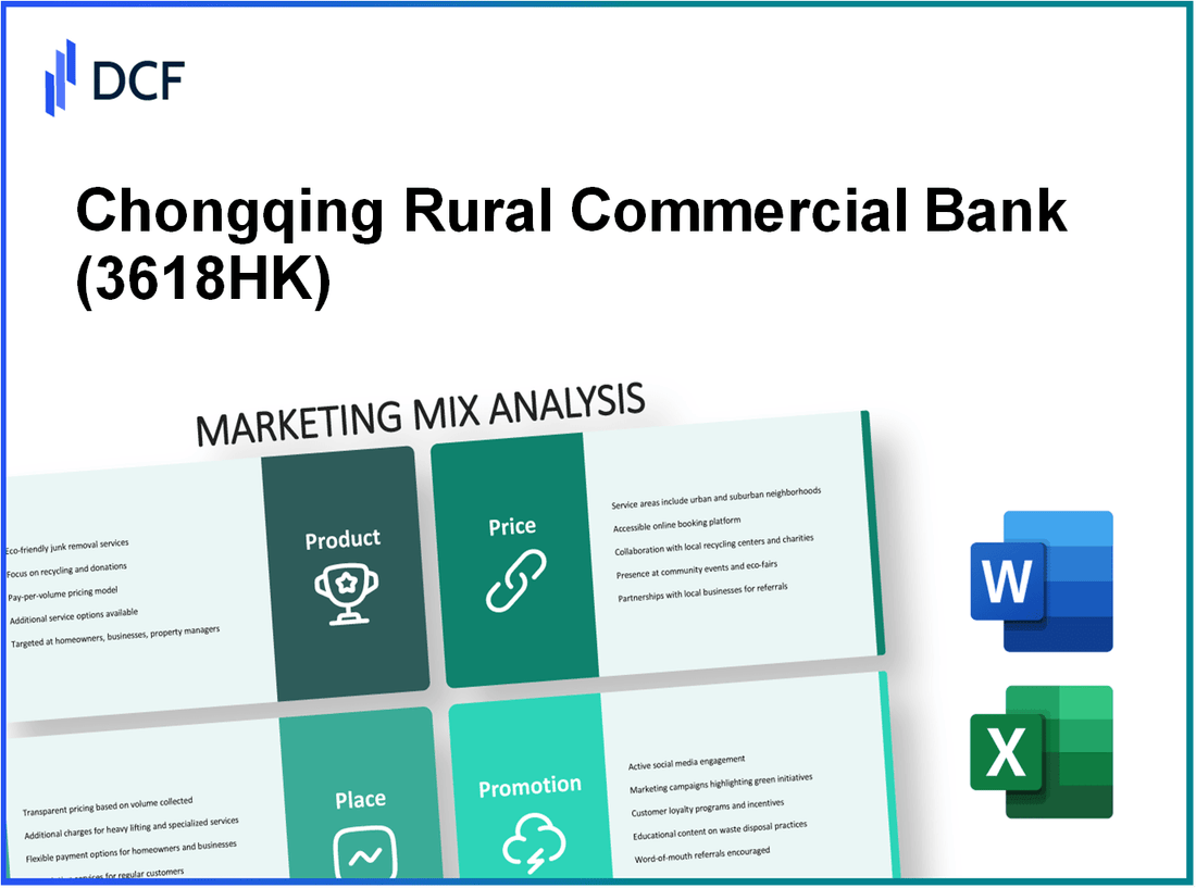 Chongqing Rural Commercial Bank Co., Ltd. (3618.HK): Marketing Mix Analysis