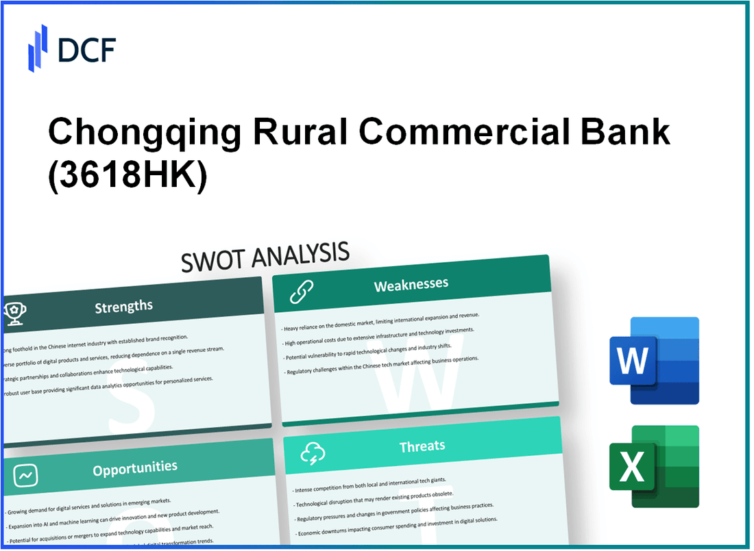 Chongqing Rural Commercial Bank Co., Ltd. (3618.HK): SWOT Analysis