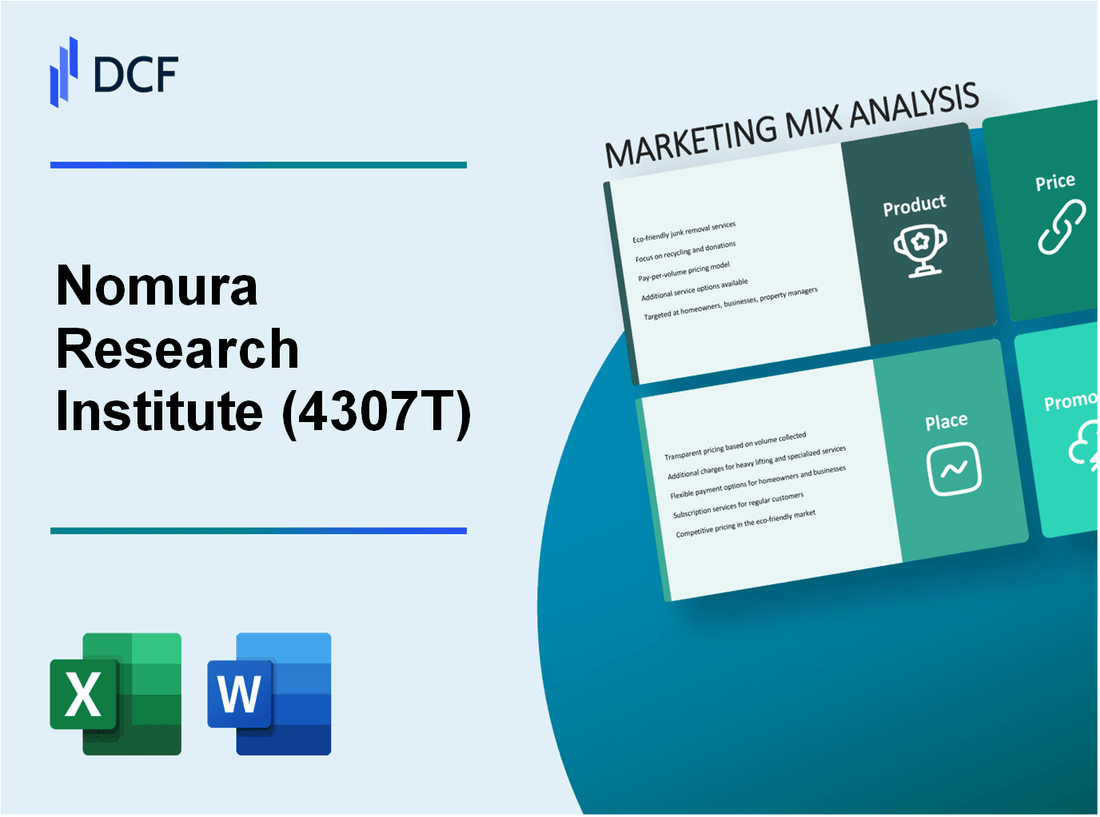 Nomura Research Institute, Ltd. (4307.T): Marketing Mix Analysis