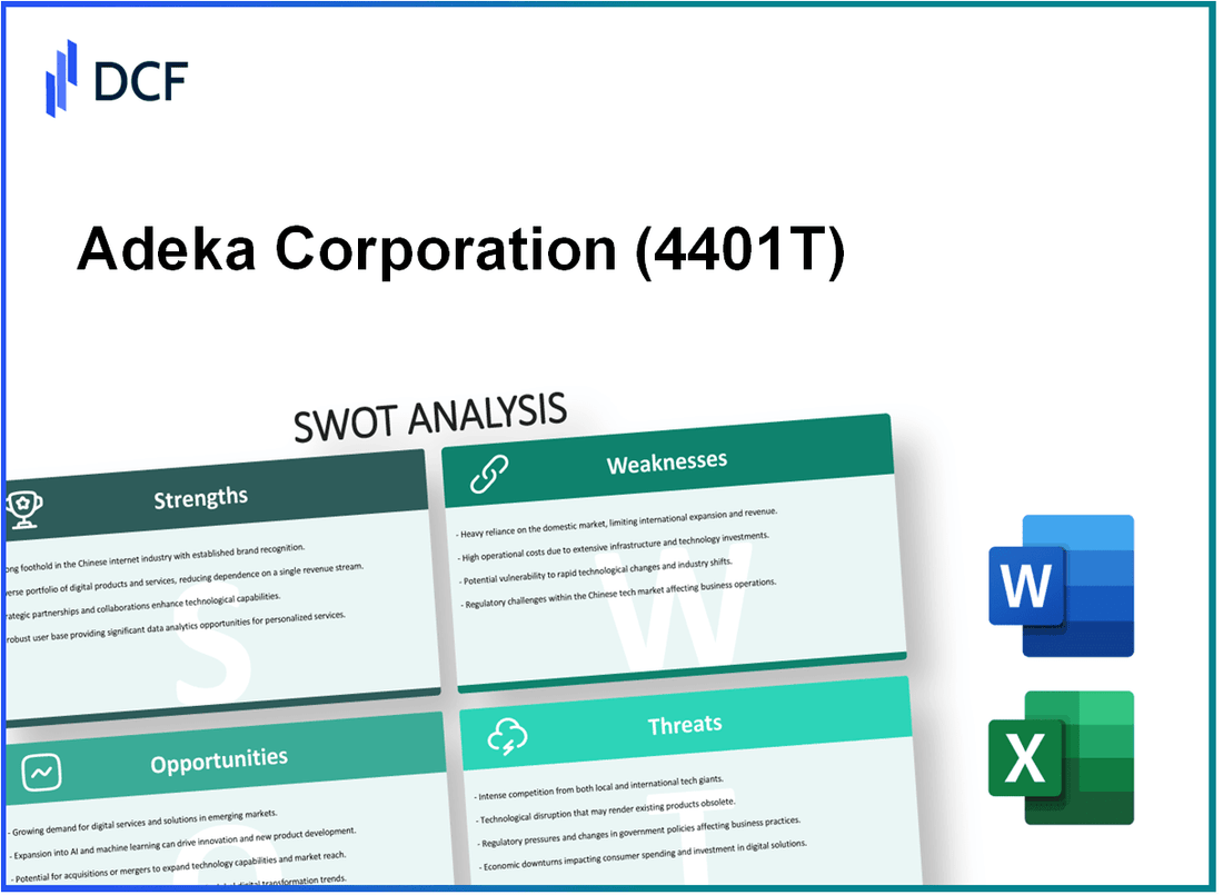 Adeka Corporation (4401.T): SWOT Analysis