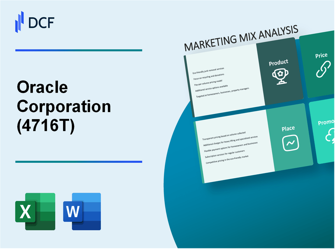 Oracle Corporation Japan (4716.T): Marketing Mix Analysis