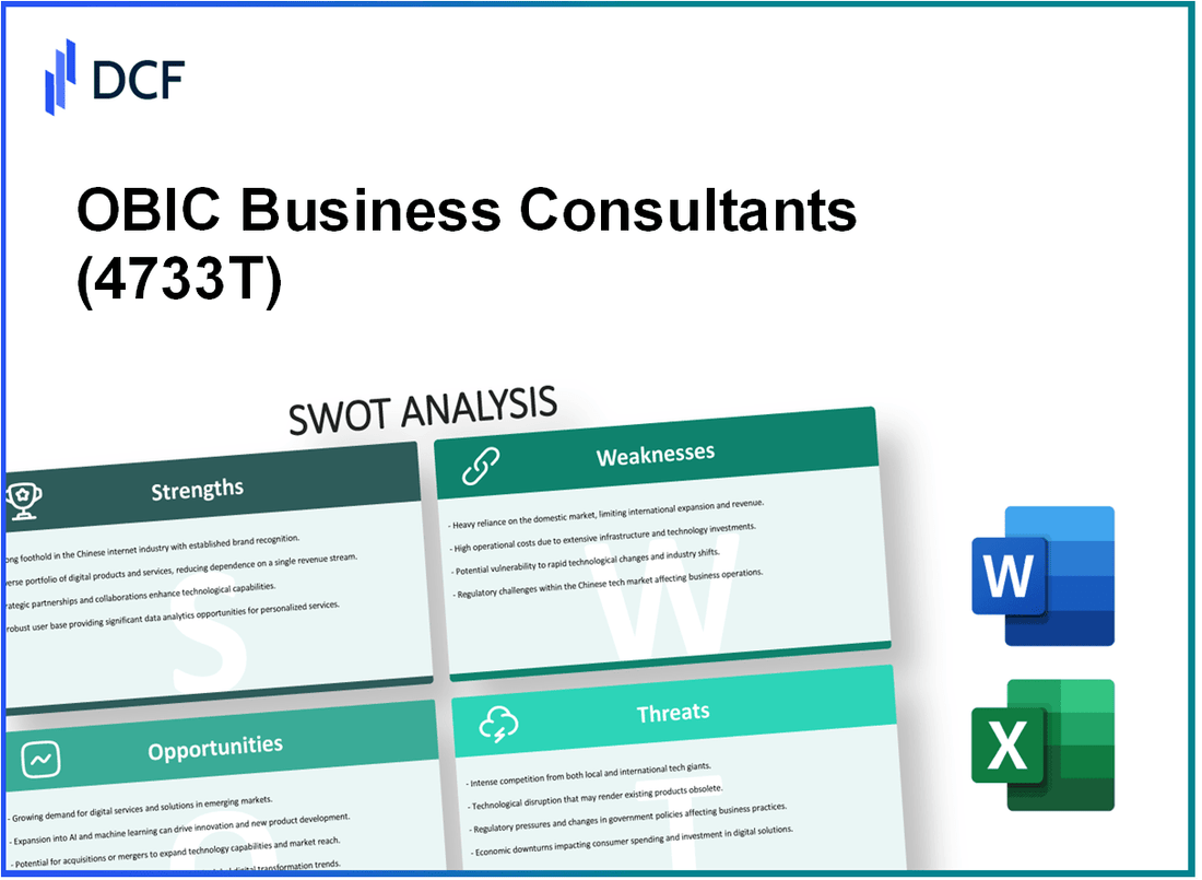 OBIC Business Consultants Co., Ltd. (4733.T): SWOT Analysis