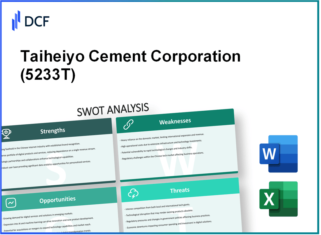 Taiheiyo Cement Corporation (5233.T): SWOT Analysis