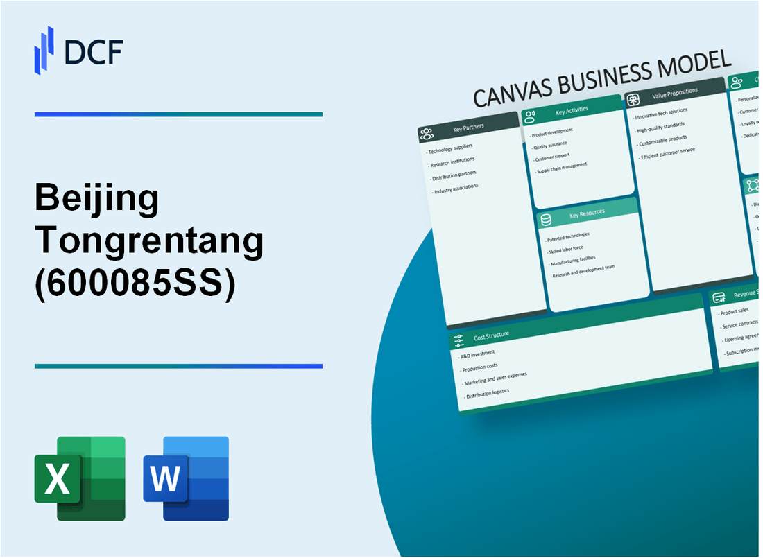 Beijing Tongrentang Co., Ltd (600085.SS): Canvas Business Model