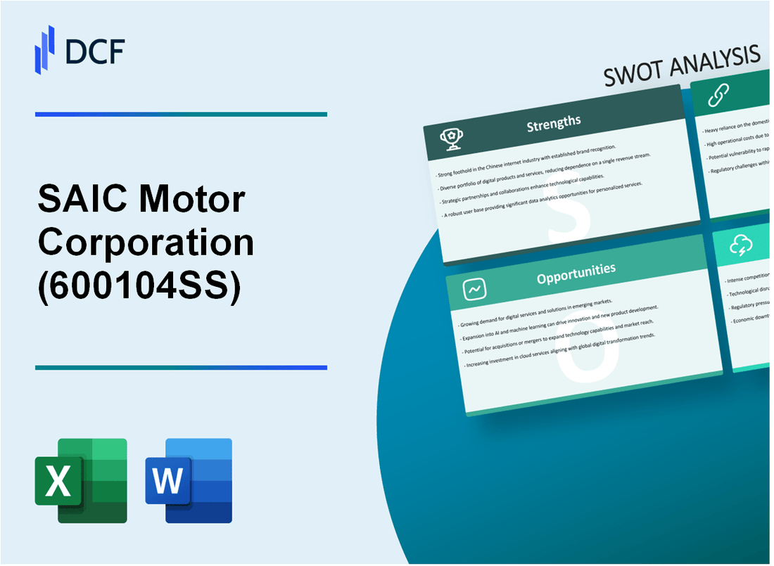 SAIC Motor Corporation Limited (600104.SS): SWOT Analysis