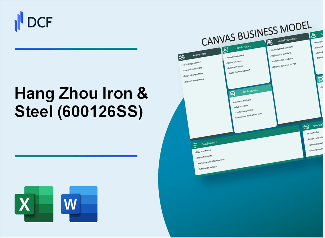 Hang Zhou Iron & Steel Co.,Ltd. (600126.SS): Canvas Business Model