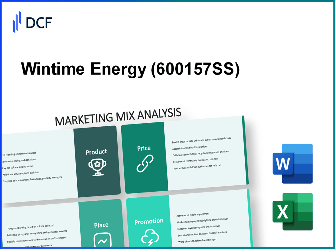 Wintime Energy Co.,Ltd. (600157.SS): Marketing Mix Analysis