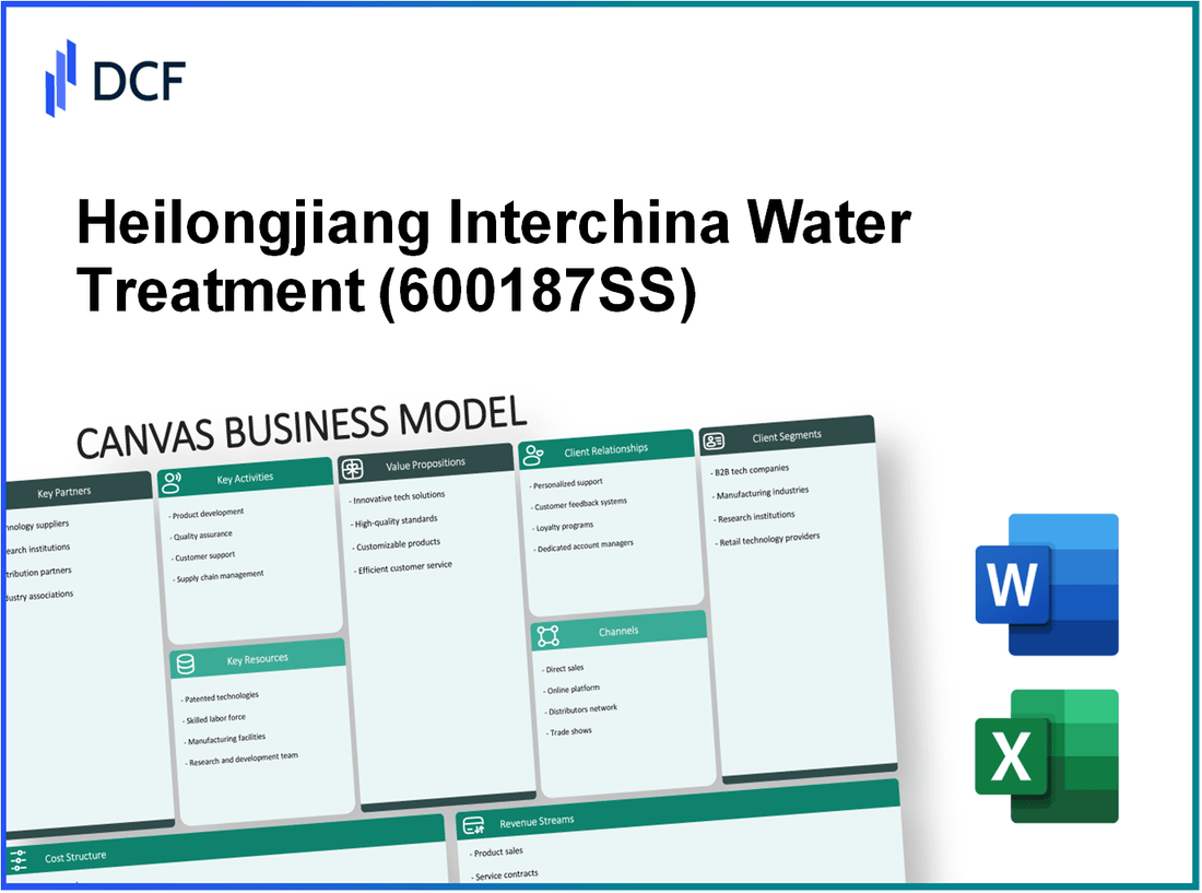 Heilongjiang Interchina Water Treatment Co.,Ltd. (600187.SS): Canvas Business Model