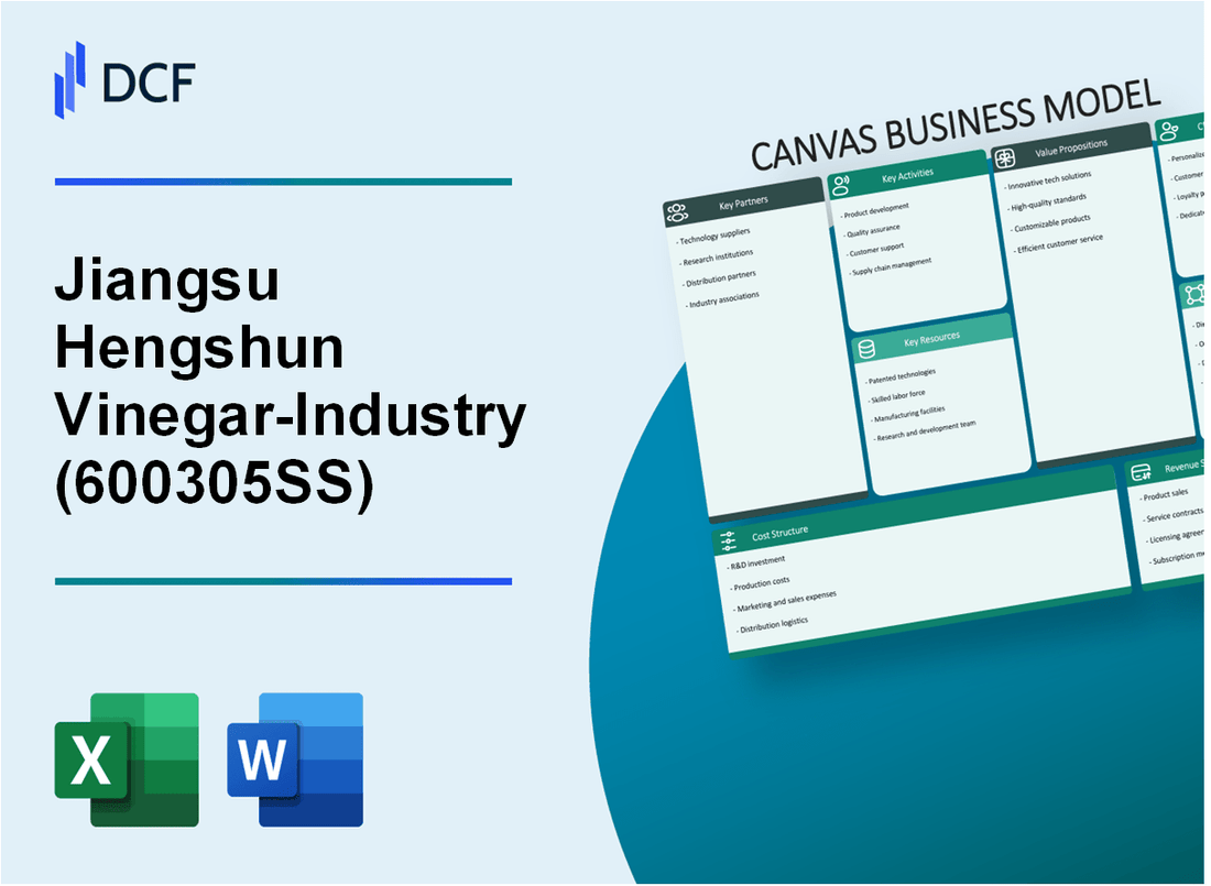 Jiangsu Hengshun Vinegar-Industry Co.,Ltd (600305.SS): Canvas Business Model