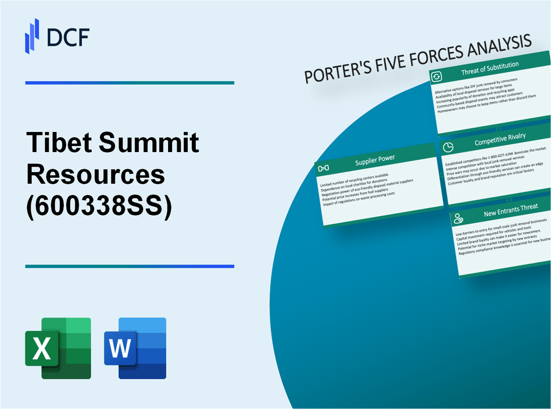 Tibet Summit Resources (600338.SS): Porter's 5 Forces Analysis