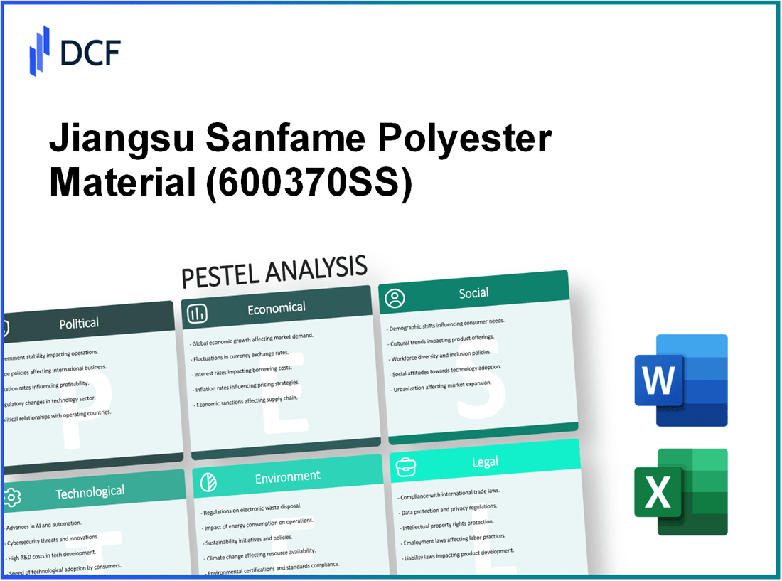 Jiangsu Sanfame Polyester Material Co.,Ltd. (600370.SS): PESTEL Analysis