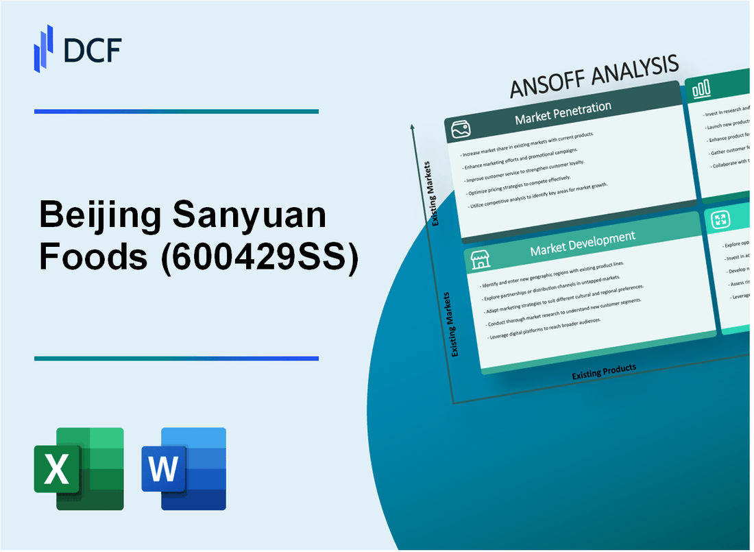 Beijing Sanyuan Foods Co., Ltd. (600429.SS): Ansoff Matrix