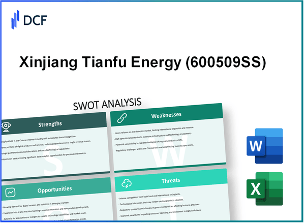 Xinjiang Tianfu Energy Co., Ltd. (600509.SS): SWOT Analysis
