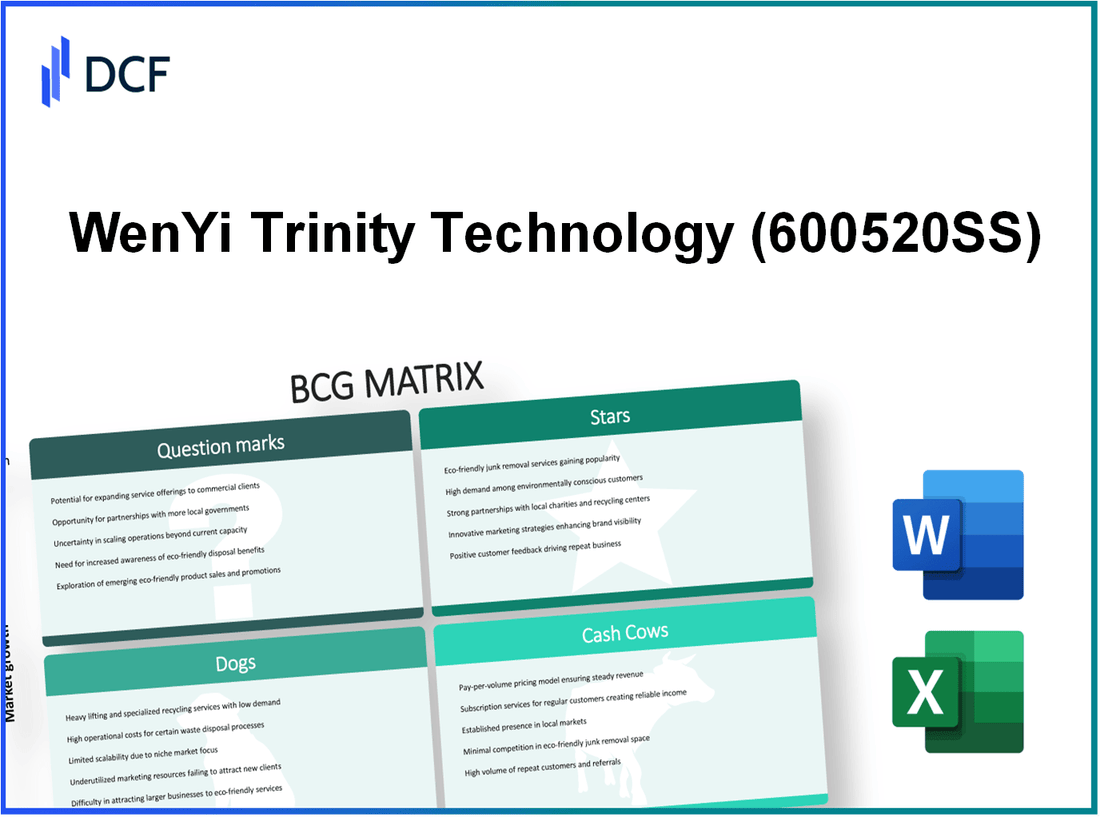 WenYi Trinity Technology Co., Ltd (600520.SS): BCG Matrix