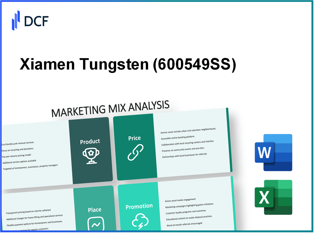 Xiamen Tungsten Co., Ltd. (600549.SS): Marketing Mix Analysis
