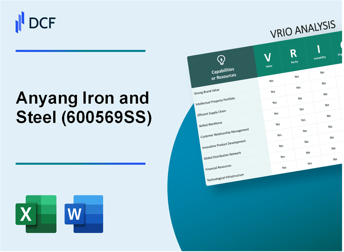 Anyang Iron and Steel Co., Ltd. (600569.SS): VRIO Analysis