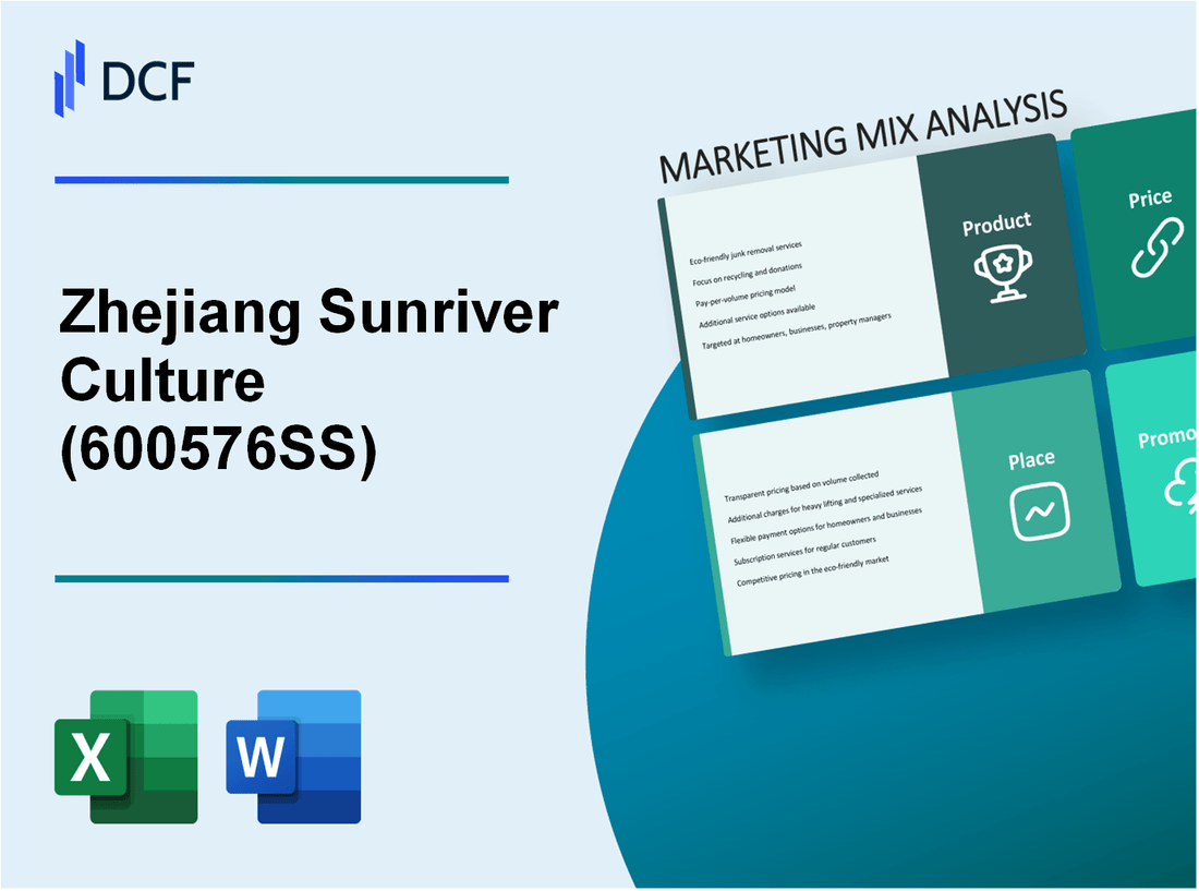 Zhejiang Sunriver Culture Co.,Ltd. (600576.SS): Marketing Mix Analysis