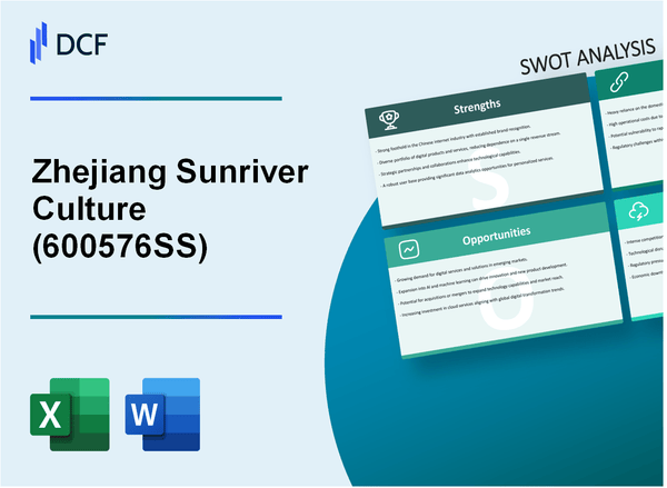 Zhejiang Sunriver Culture Co.,Ltd. (600576.SS): SWOT Analysis