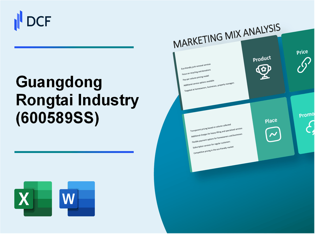 Guangdong Rongtai Industry Co.,Ltd (600589.SS): Marketing Mix Analysis