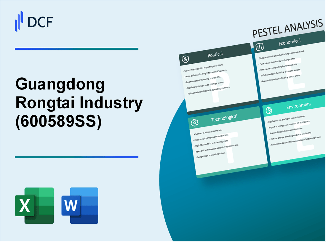 Guangdong Rongtai Industry Co.,Ltd (600589.SS): PESTEL Analysis