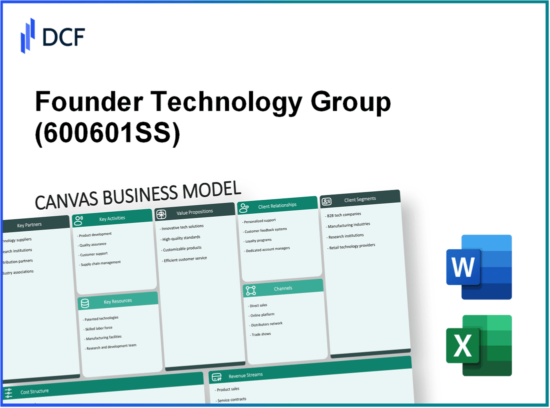 Founder Technology Group Co.,Ltd. (600601.SS): Canvas Business Model