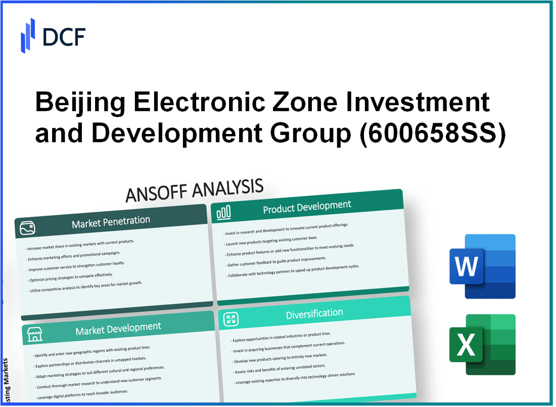 Beijing Electronic Zone Investment and Development Group Co., Ltd. (600658.SS): Ansoff Matrix