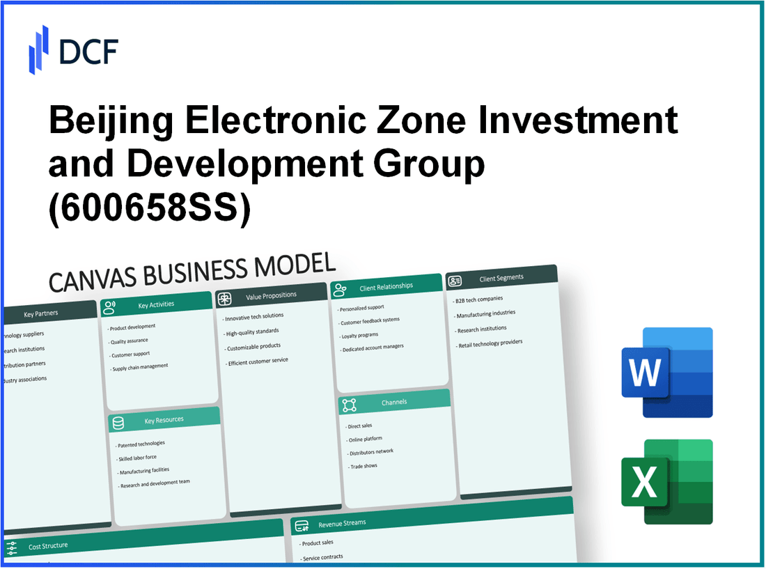 Beijing Electronic Zone Investment and Development Group Co., Ltd. (600658.SS): Canvas Business Model