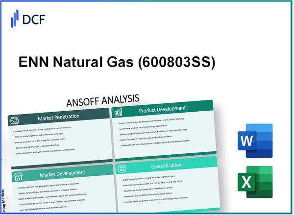 ENN Natural Gas Co., Ltd. (600803.SS): Ansoff Matrix