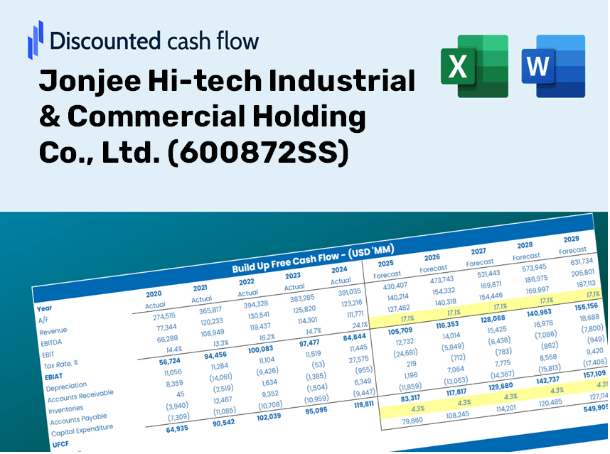 Jonjee Hi-tech Industrial & Commercial Holding Co., Ltd. (600872SS) DCF Valuation