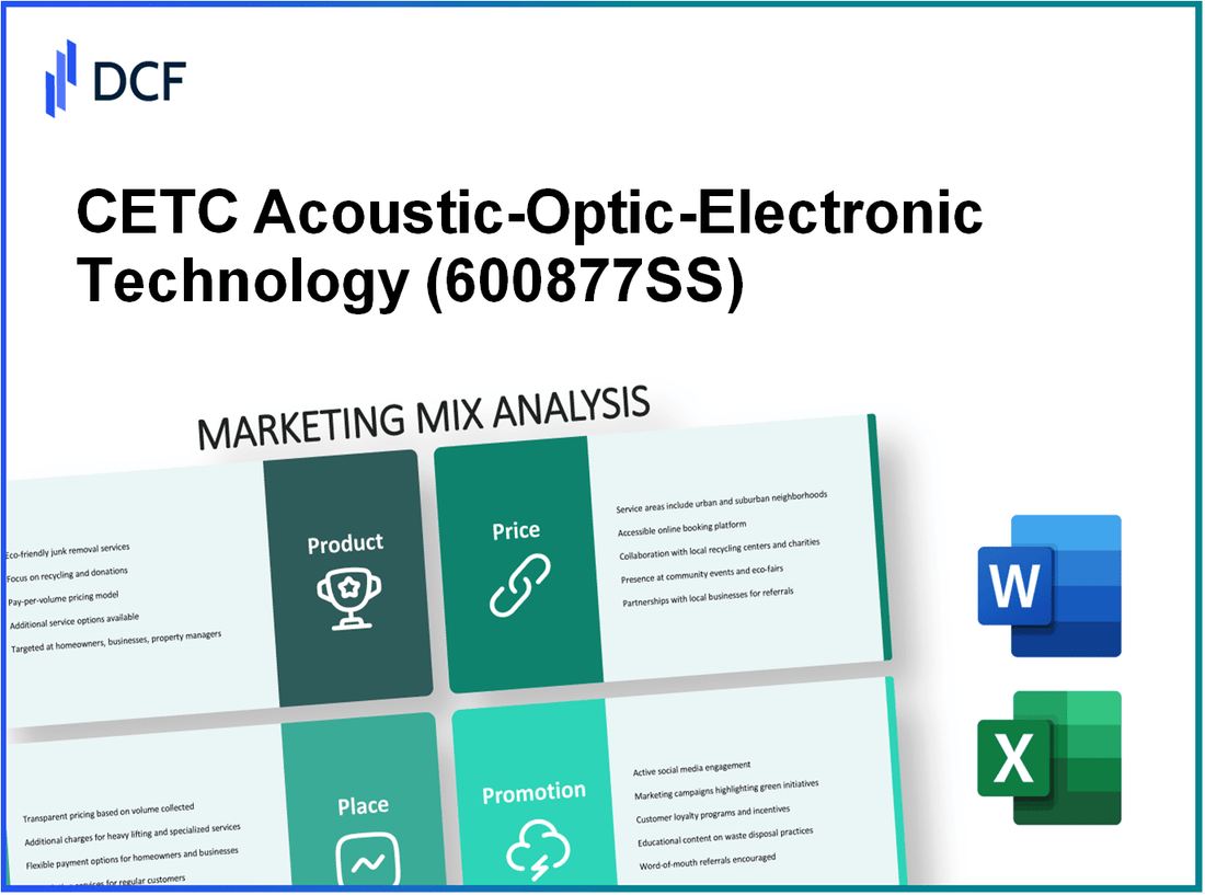 CETC Acoustic-Optic-Electronic Technology Inc. (600877.SS): Marketing Mix Analysis