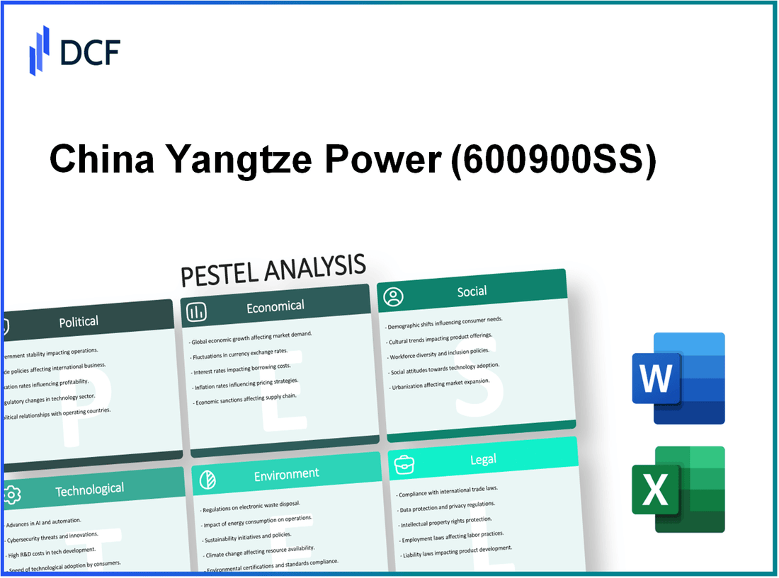 China Yangtze Power Co., Ltd. (600900.SS): PESTEL Analysis