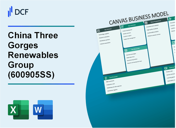 China Three Gorges Renewables Co.,Ltd. (600905.SS): Canvas Business Model
