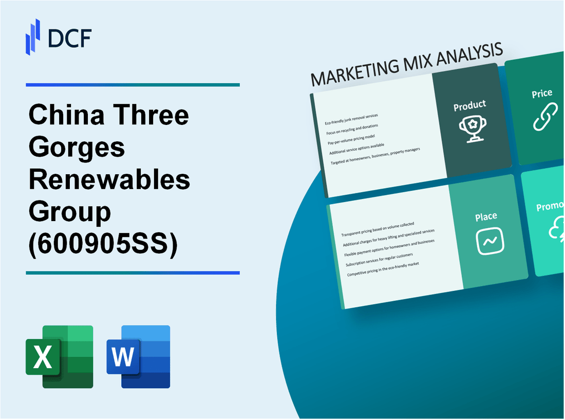 China Three Gorges Renewables Co.,Ltd. (600905.SS): Marketing Mix Analysis