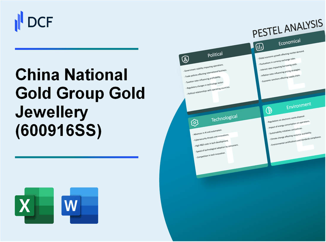 China National Gold Group Gold Jewellery Co.,Ltd. (600916.SS): PESTEL Analysis