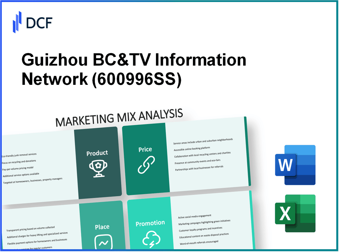 Guizhou BC&TV Information Network CO.,LTD (600996.SS): Marketing Mix Analysis