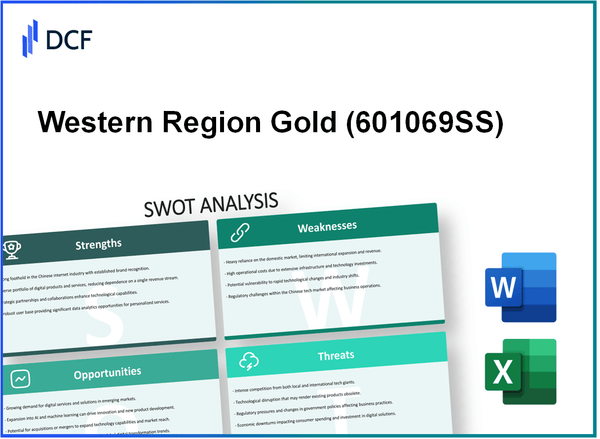 Western Region Gold Co., Ltd. (601069.SS): SWOT Analysis
