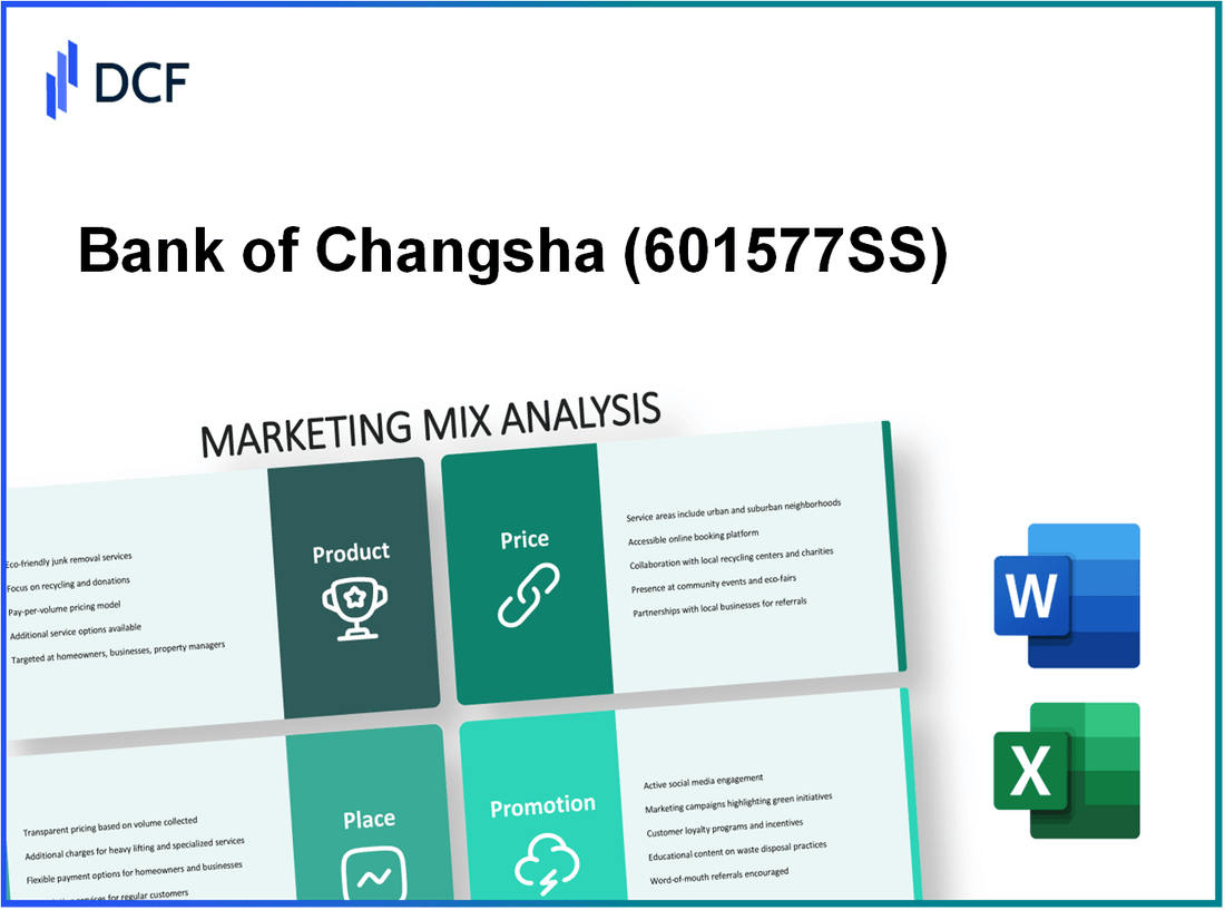 Bank of Changsha Co., Ltd. (601577.SS): Marketing Mix Analysis