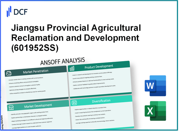 Jiangsu Provincial Agricultural Reclamation and Development Co.,Ltd. (601952.SS): Ansoff Matrix