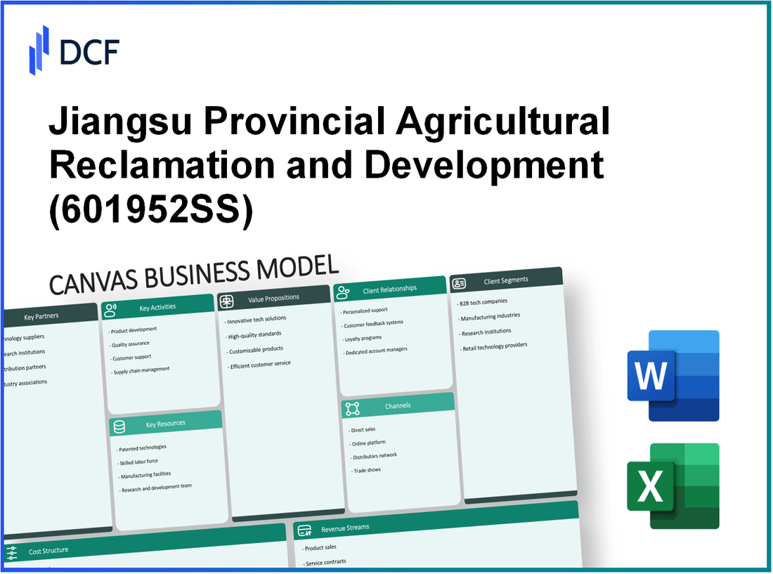 Jiangsu Provincial Agricultural Reclamation and Development Co.,Ltd. (601952.SS): Canvas Business Model