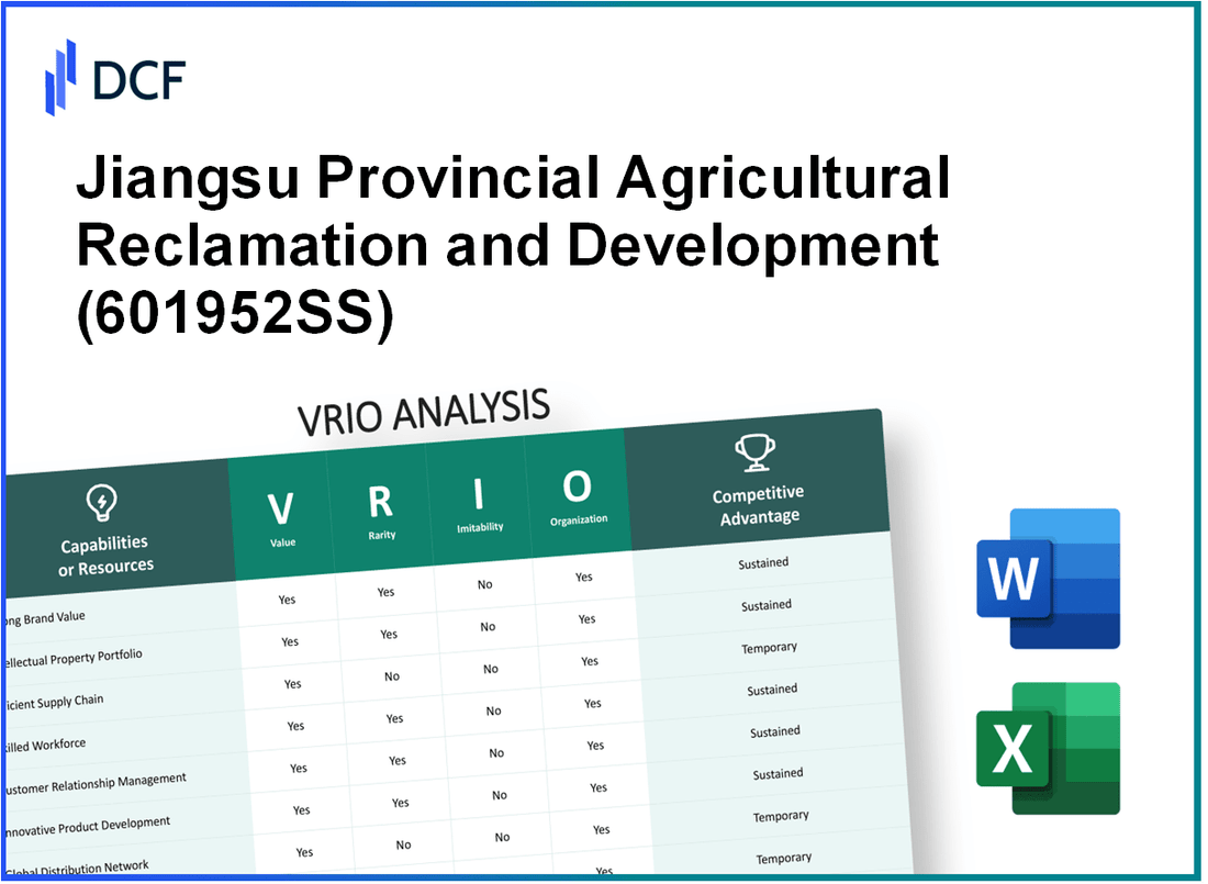 Jiangsu Provincial Agricultural Reclamation and Development Co.,Ltd. (601952.SS): VRIO Analysis