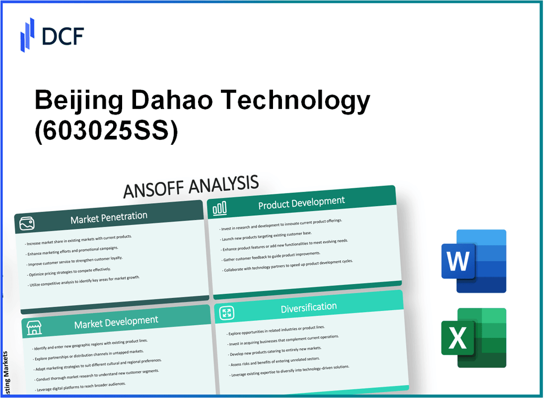 Beijing Dahao Technology Corp.,Ltd (603025.SS): Ansoff Matrix