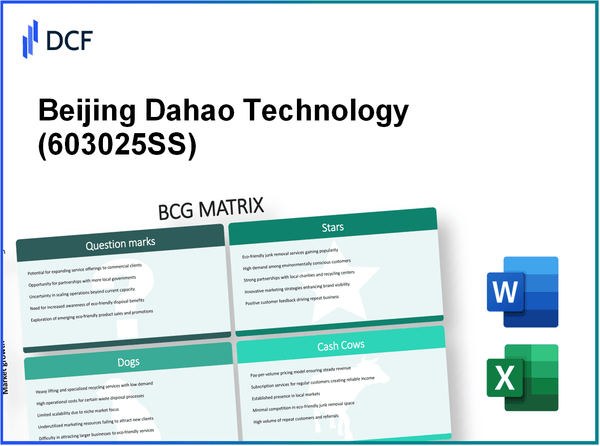 Beijing Dahao Technology Corp.,Ltd (603025.SS): BCG Matrix