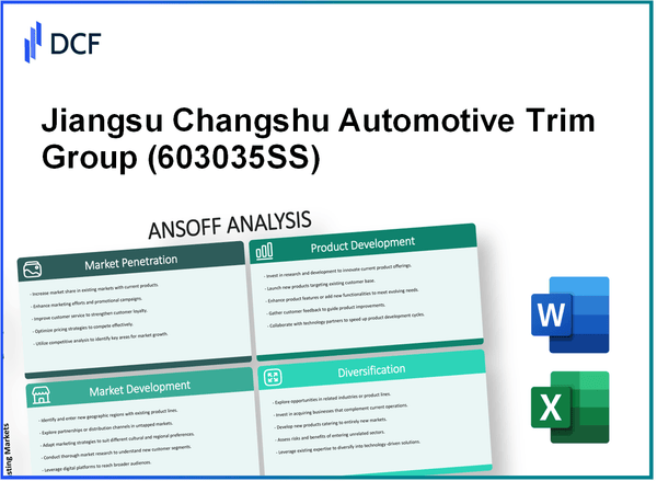 Jiangsu Changshu Automotive Trim Group Co., Ltd. (603035.SS): Ansoff Matrix