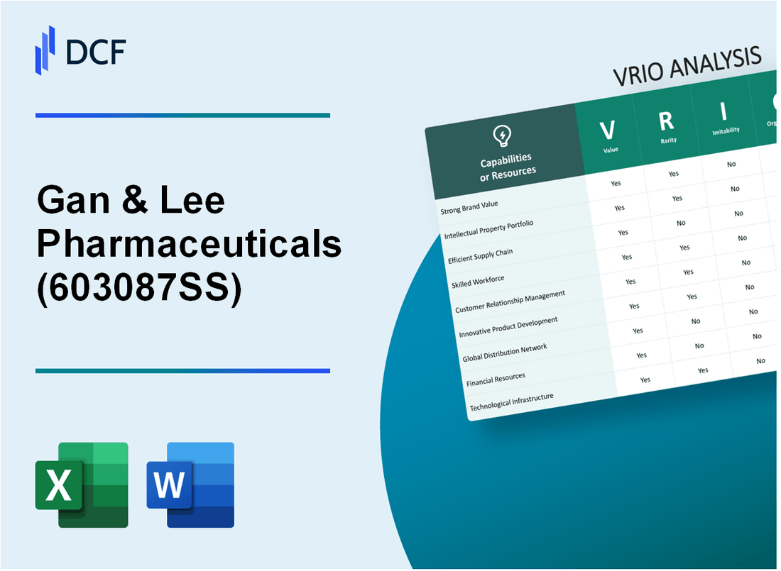 Gan & Lee Pharmaceuticals. (603087.SS): VRIO Analysis