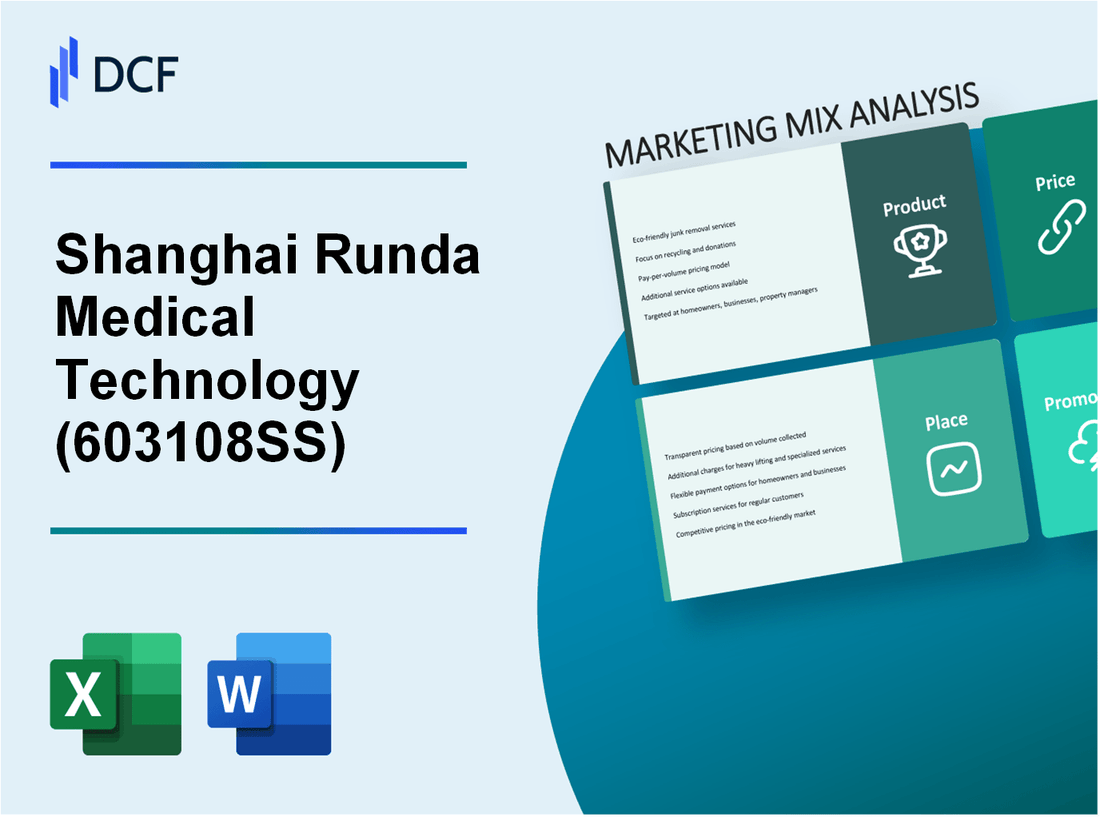 Shanghai Runda Medical Technology Co., Ltd. (603108.SS): Marketing Mix Analysis
